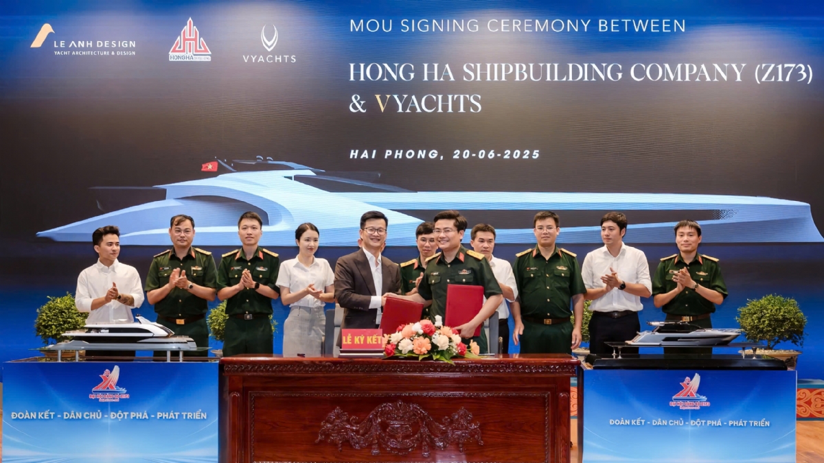Le Anh Design và V Yachts ký kết hợp tác chiến lược với công ty đóng tàu Hồng Hà - Z173
